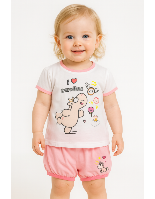 T-shirt with shorts - 1
