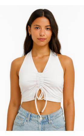 copy of Classics Ribbed Longsleeve Cropped Top - 2