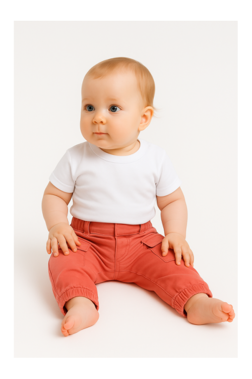 Z Generation baby pants, red