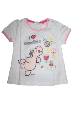 Nici T-shirt with shorts, white