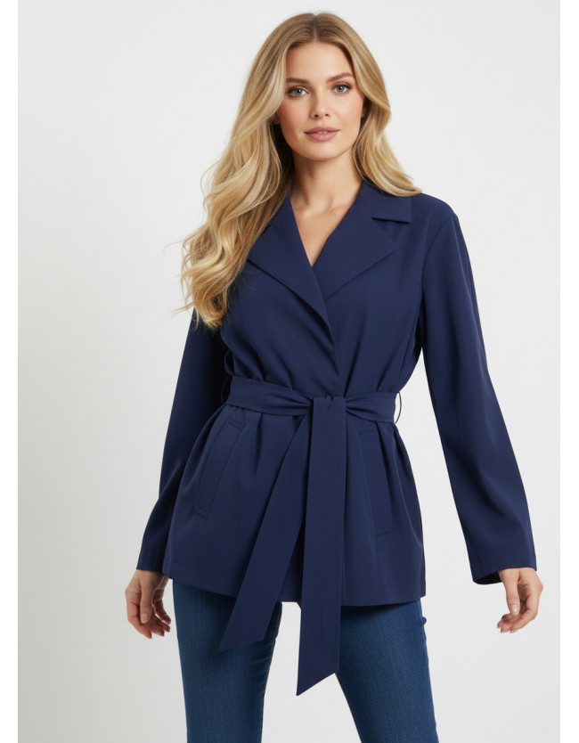 VIFINA TIE BELT JACKET - 2