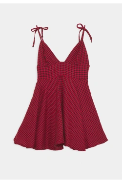 Missguided Ikdienas skater kleita DOGTOOTH TIE STRAP