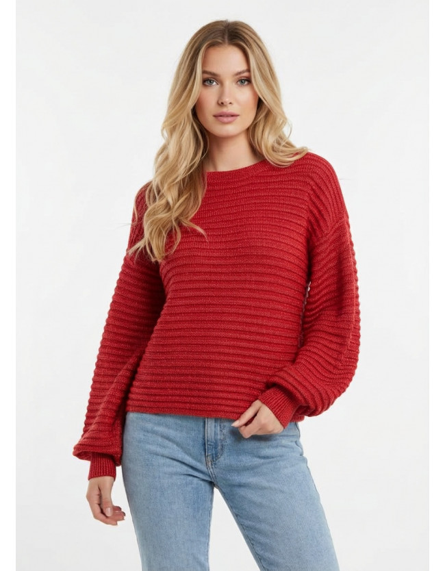 Visinona ballon sleeve knit top - 1