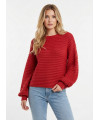 Visinona ballon sleeve knit top - 1