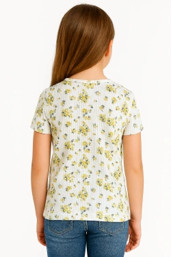 Marks and Spencer Топ для девочек, цвет: белый