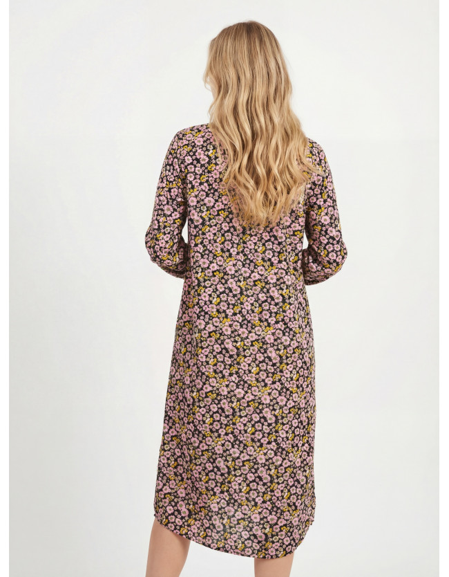 Sieviešu midi kleita ar ziedu rakstu - 2