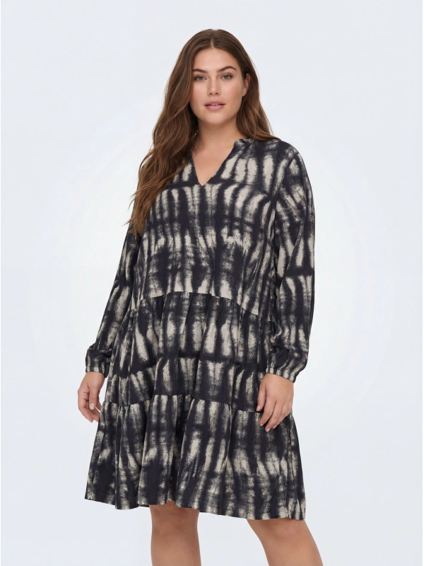 Even&Odd Sieviešu brīva piegriezuma tie-dye midi kleita