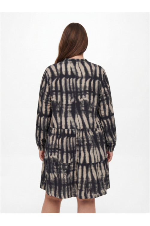 Even&Odd Sieviešu brīva piegriezuma tie-dye midi kleita
