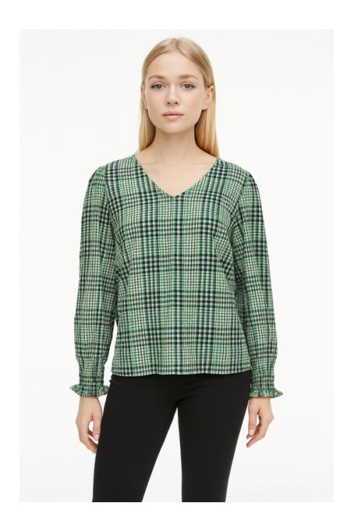 Vero Moda Blūze, krāsa: zaļa