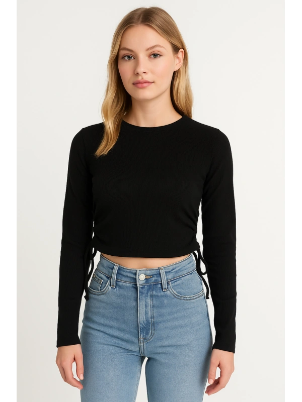 NLY TREND Tops, krāsa: melna