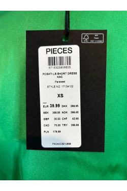 PIECES Kleita, krāsa: zaļa