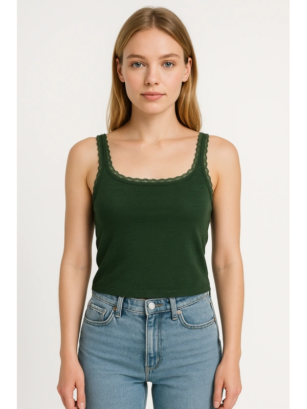Vero Moda Tops, krāsa: zaļa