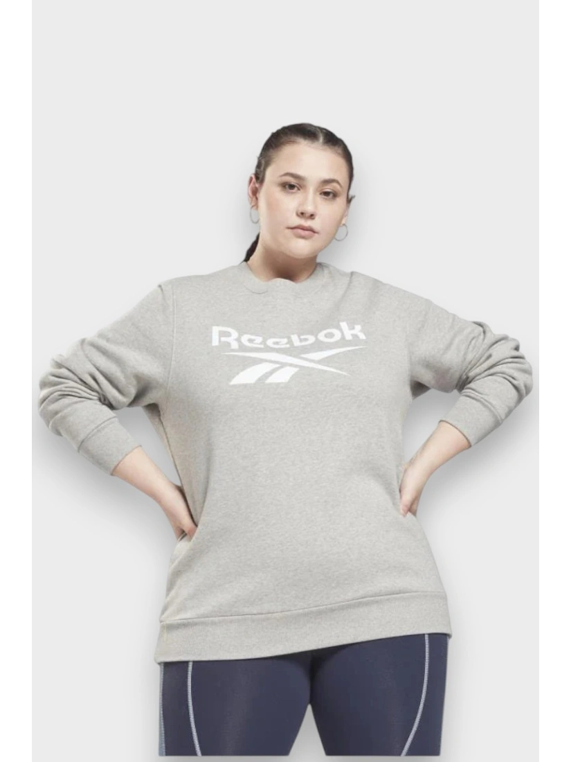 REEBOK Sporta džemperis, krāsa: pelēka