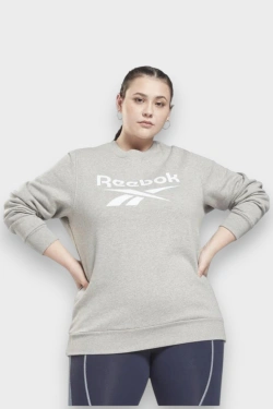 REEBOK Sporta džemperis, krāsa: pelēka