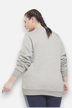 REEBOK Sporta džemperis, krāsa: pelēka