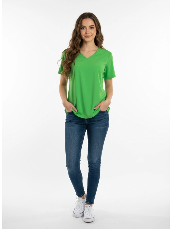 PIECES Tops, krāsa: zaļa