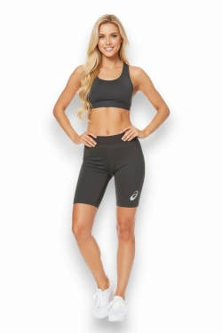 Asics Skriešanas šorti, krāsa: pelēka