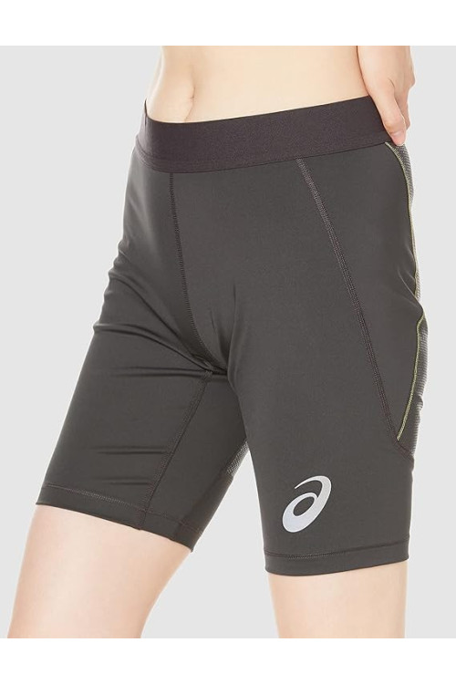 Asics Skriešanas šorti, krāsa: pelēka