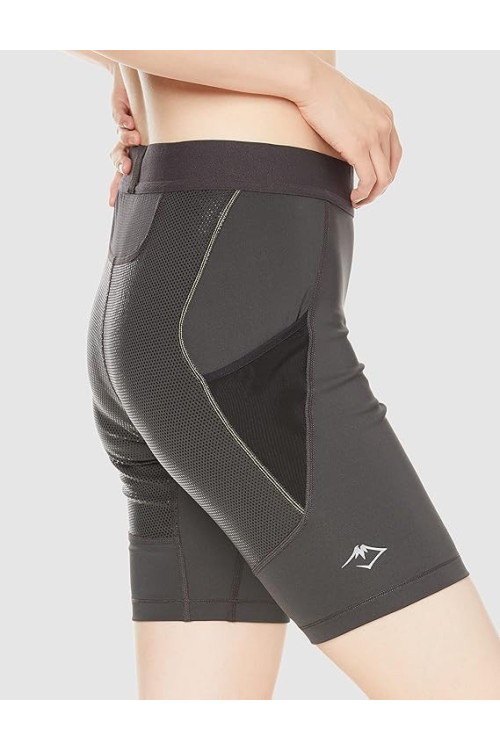 Asics Skriešanas šorti, krāsa: pelēka