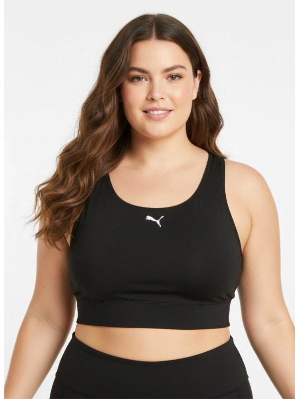 Puma RTG Krūšturis-tops Plus, krāsa: melna