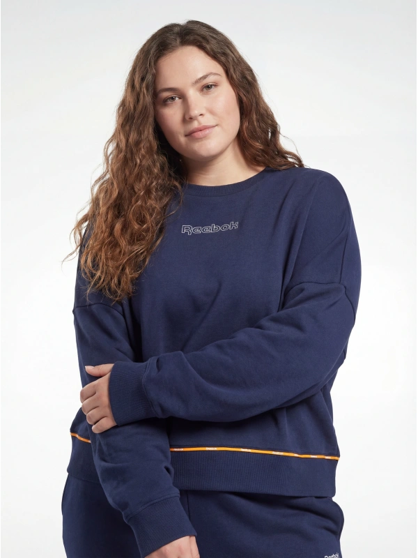 REEBOK Sporta džemperis, krāsa: zila