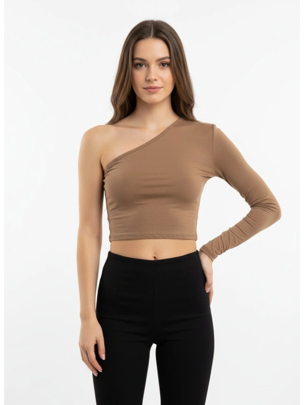 WAL G. X-Milly Īsais tops, krāsa: kamieļa