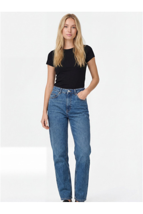 Vero Moda VMZOE SHR MOM Džinsi, krāsa: zila