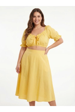 Vero Moda VMTAYA Krūšturis-tops, krāsa: dzeltena