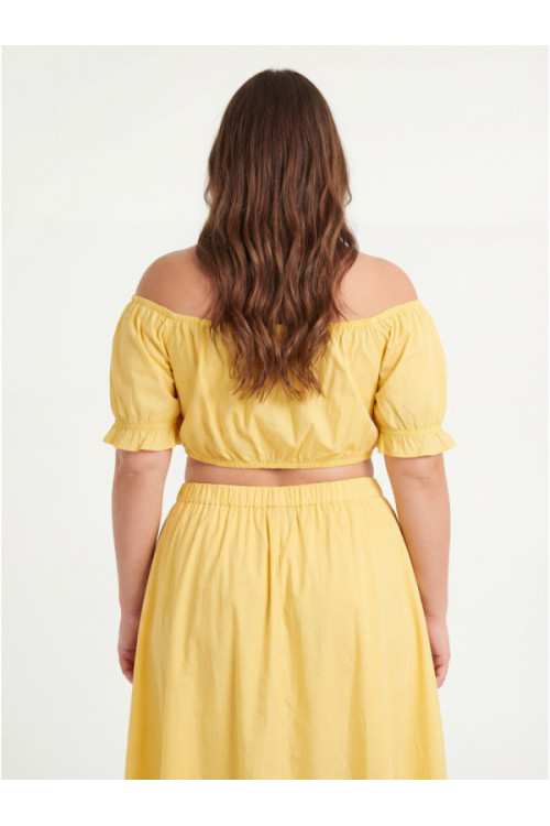 Vero Moda VMTAYA Krūšturis-tops, krāsa: dzeltena