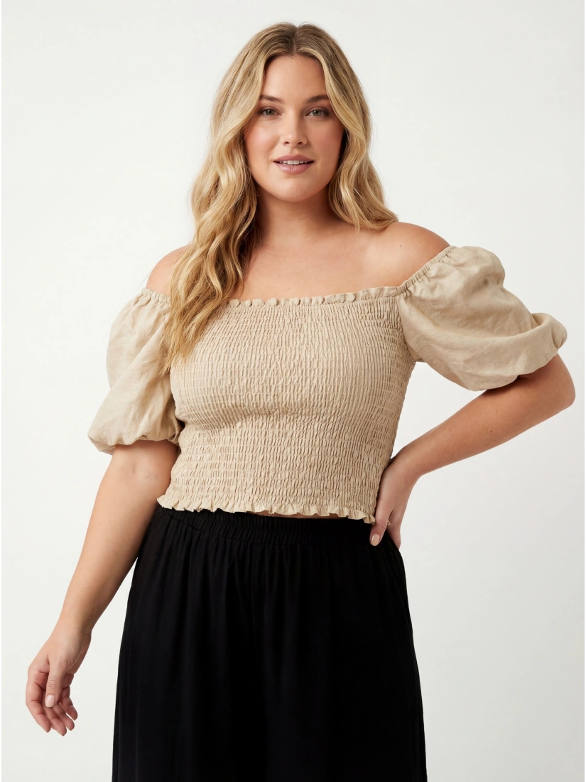 Glamorous Crop top, camel