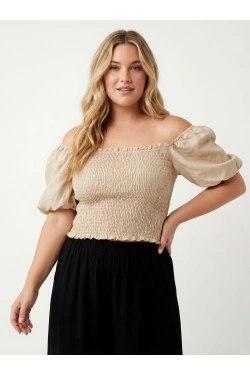 Glamorous Crop top, camel
