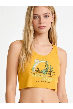 Cotton on Crop top, yellow