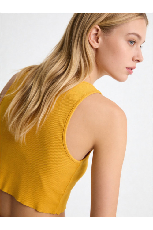 Cotton on Crop top, yellow