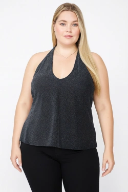 ginatricot Tops, krāsa: melna