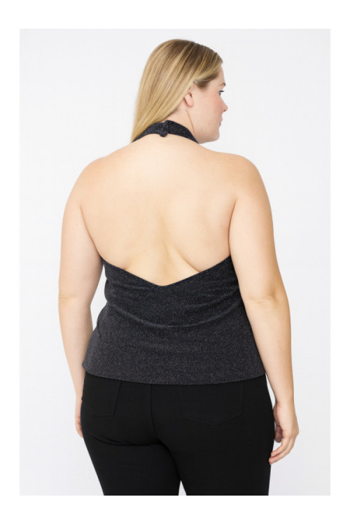 ginatricot Tops, krāsa: melna