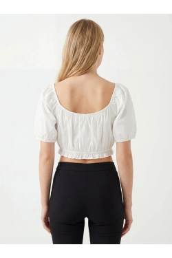 NLY TREND Īsais tops, krāsa: balta