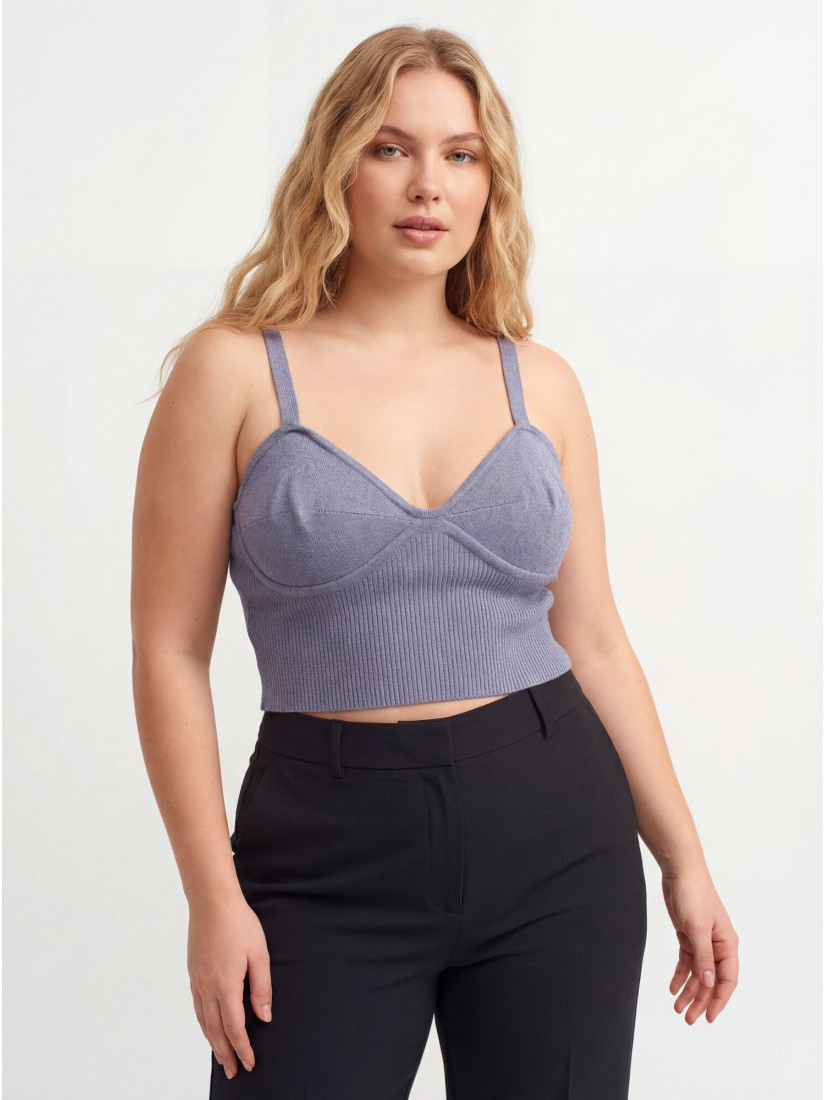 Missguided Crop top, blue