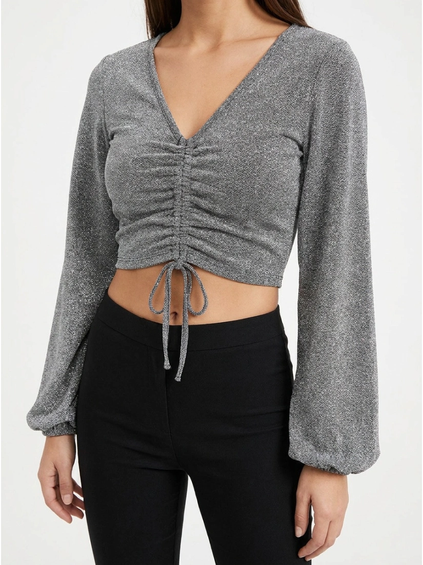 Y.A.S YASWUPPA Long-sleeved top, grey