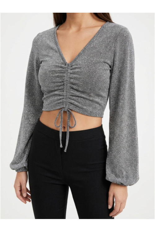 Y.A.S YASWUPPA Long-sleeved top, grey