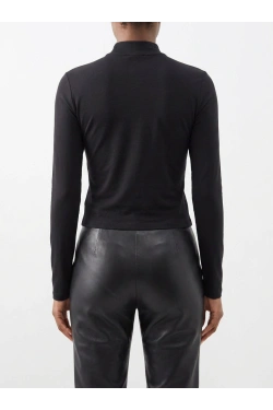 AWARE VMCILLE LS HIGH NECK CROPPED Tops ar garām piedurknēm