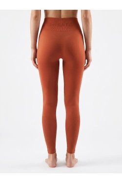 Swedish Fall Copper Flow Cut-Out Leggings, orange