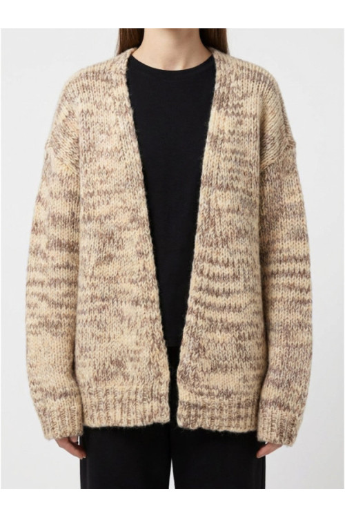 PIECES PCNANNA LS KNIT Кардиган, цвет: коричневый