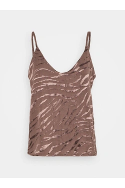 Only ONLBELLA SLIP JACQUARD Топ, цвет: коричневый