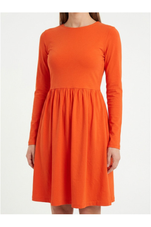 PIECES PCANGA LS SHORT BOATNECK Kleita, krāsa: sarkana