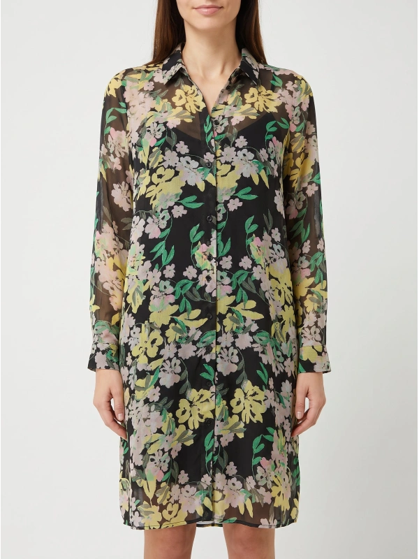 Vero Moda VMCHI LS V-NECK SHIRT WVN GA PETIT Kleita