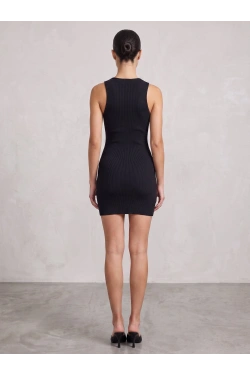 Pull&Bear Kleita, krāsa: melna