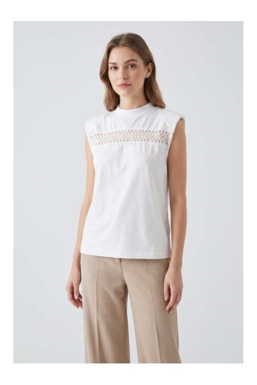 CLAUDIE PIERLOT Tops, krāsa: balta