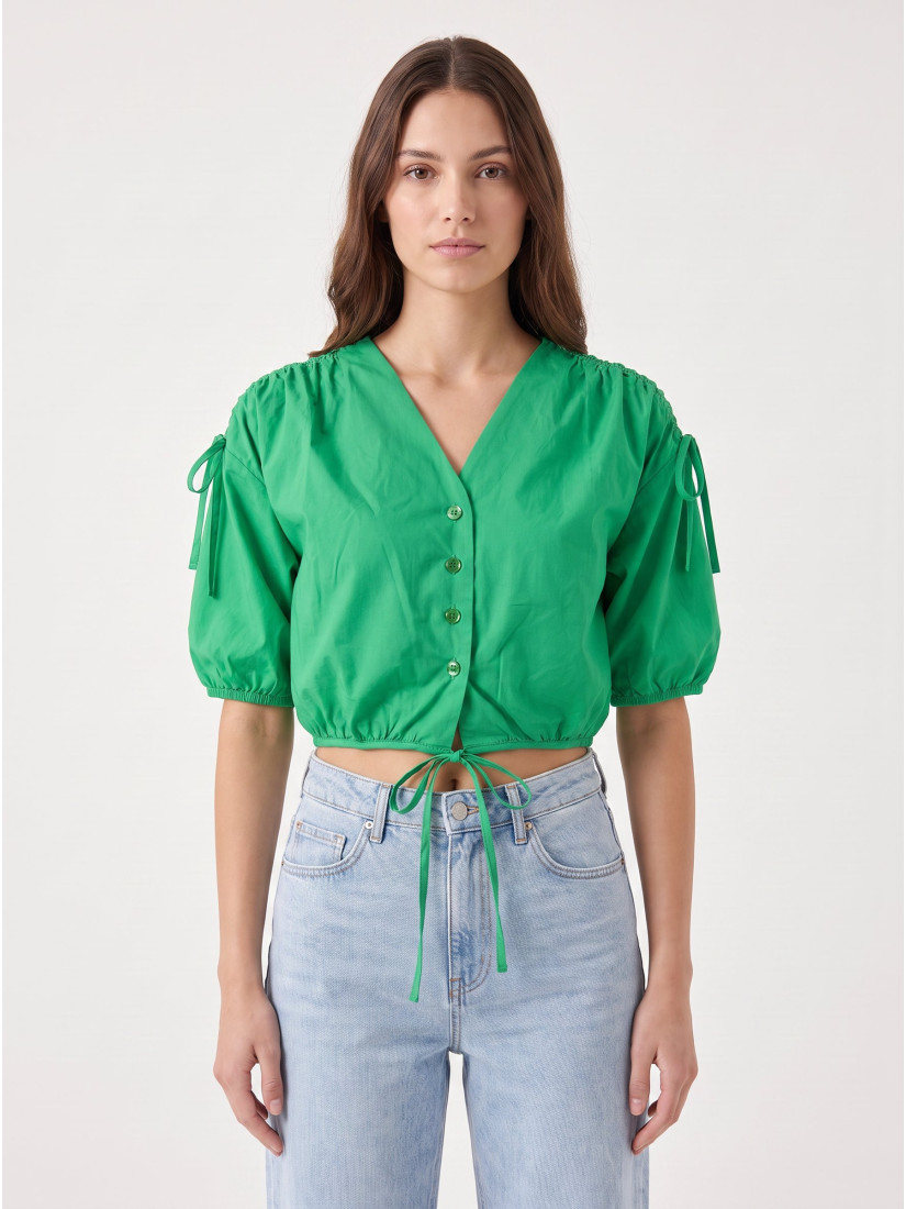PINKO CORBETTA V28 VERDE FELCE Blouse, green