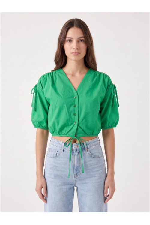 PINKO CORBETTA V28 VERDE FELCE Blouse, green