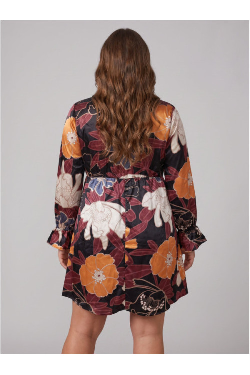 Vila VIBIZ L/S V-NECK Kleita